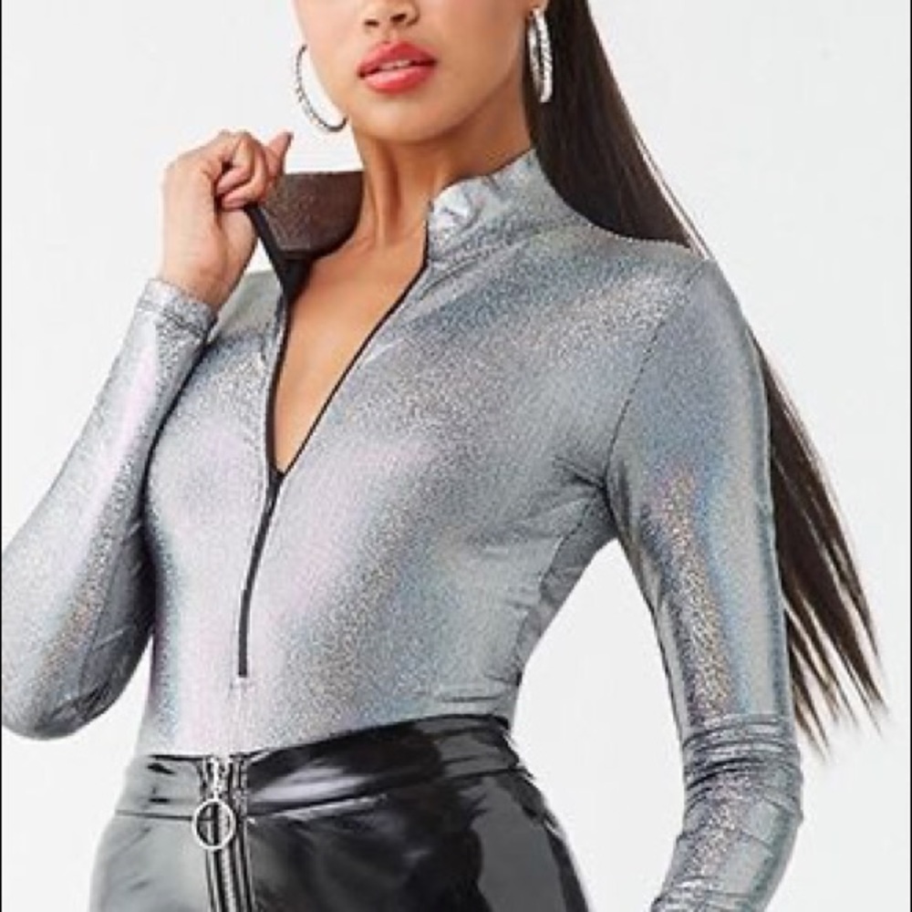 F21 Iridescent Bodysuit